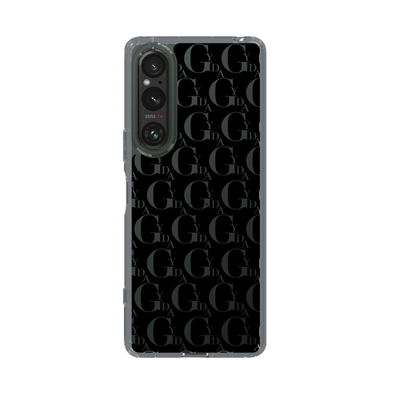 Slim Protection Case［ GYDA - Monogram - Black ］