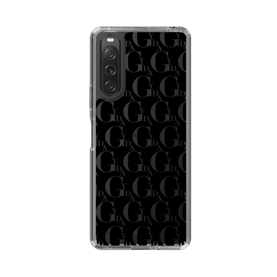 Slim Protection Case［ GYDA - Monogram - Black ］