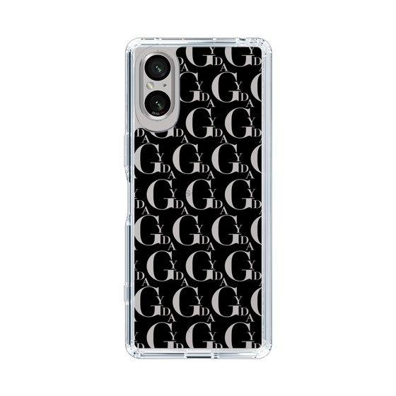 Slim Protection Case［ GYDA - Monogram - Black ］