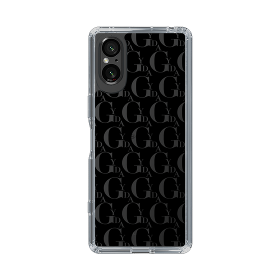 Slim Protection Case［ GYDA - Monogram - Black ］