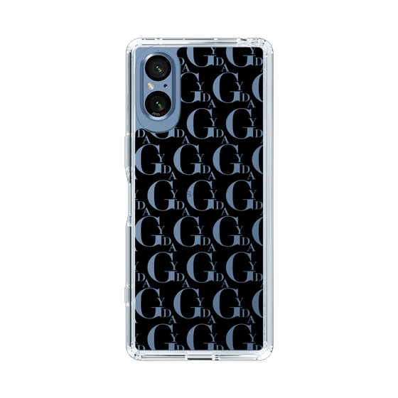 Slim Protection Case［ GYDA - Monogram - Black ］