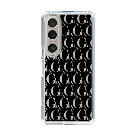 Slim Protection Case［ GYDA - Monogram - Black ］