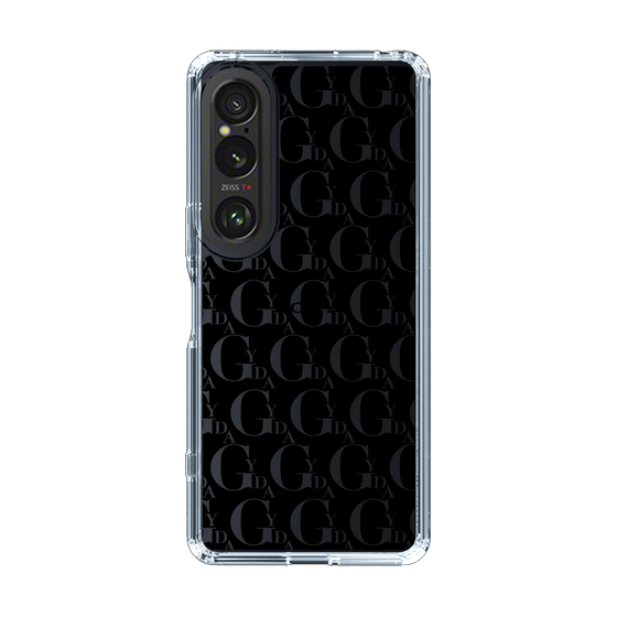 Slim Protection Case［ GYDA - Monogram - Black ］