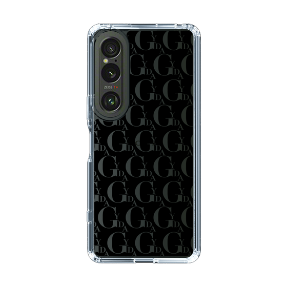 Slim Protection Case［ GYDA - Monogram - Black ］