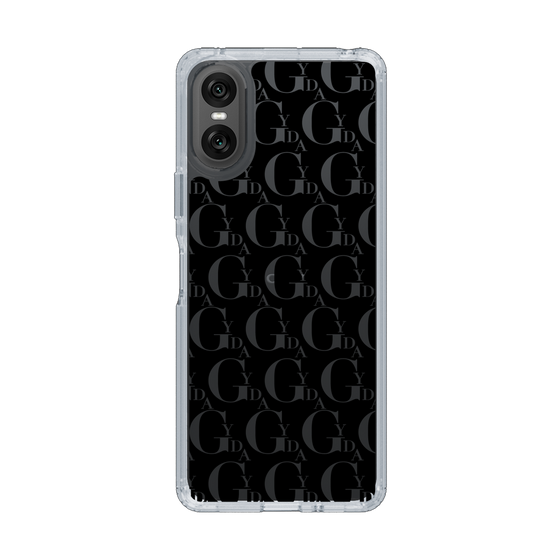 Slim Protection Case［ GYDA - Monogram - Black ］