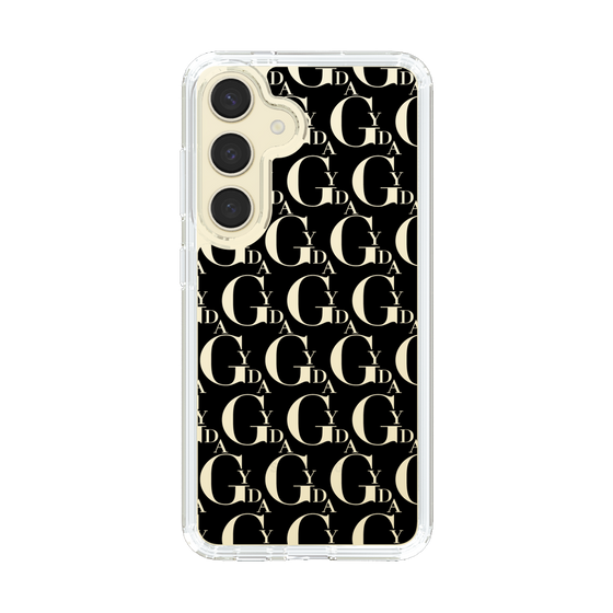 Slim Protection Case［ GYDA - Monogram - Black ］