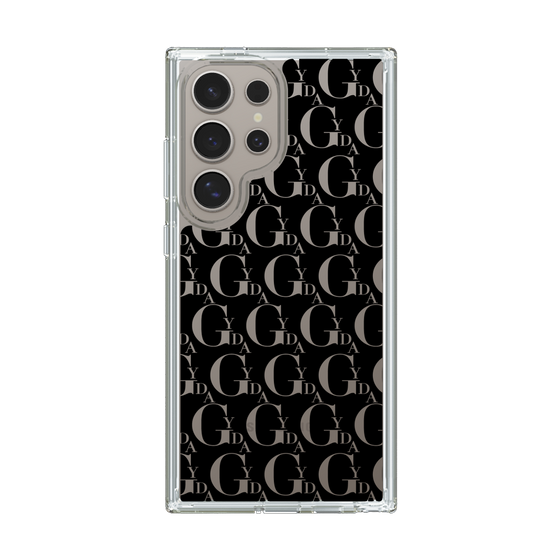 Slim Protection Case［ GYDA - Monogram - Black ］
