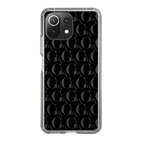 Slim Protection Case［ GYDA - Monogram - Black ］