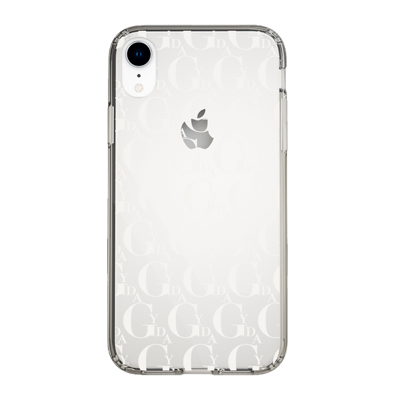 Slim Protection Case［ GYDA - Monogram - White ］