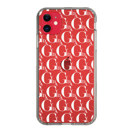 Slim Protection Case［ GYDA - Monogram - White ］