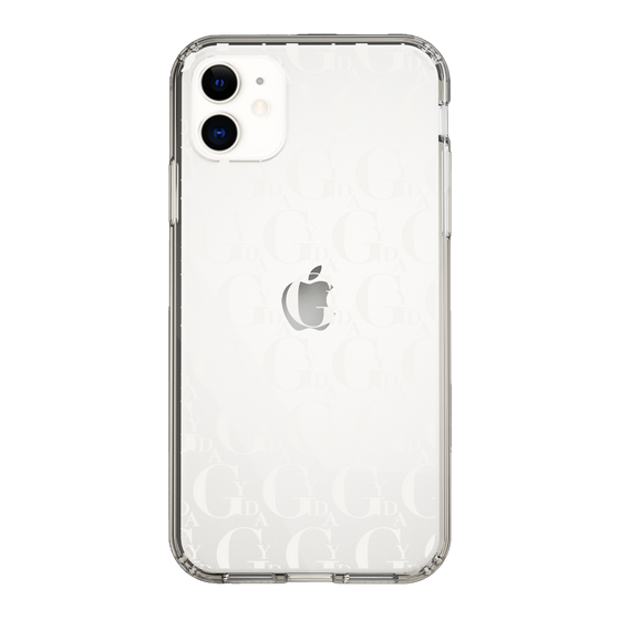 Slim Protection Case［ GYDA - Monogram - White ］