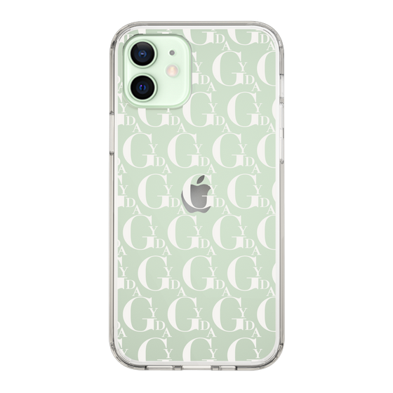 Slim Protection Case［ GYDA - Monogram - White ］