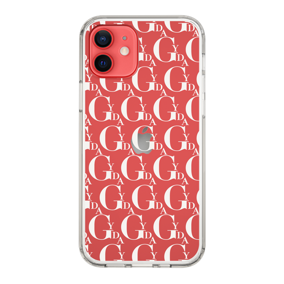 Slim Protection Case［ GYDA - Monogram - White ］