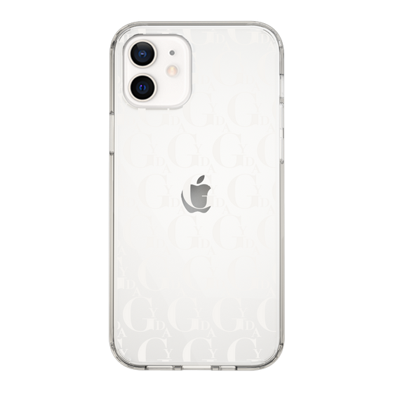 Slim Protection Case［ GYDA - Monogram - White ］
