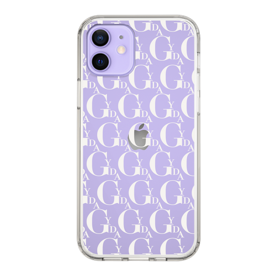 Slim Protection Case［ GYDA - Monogram - White ］