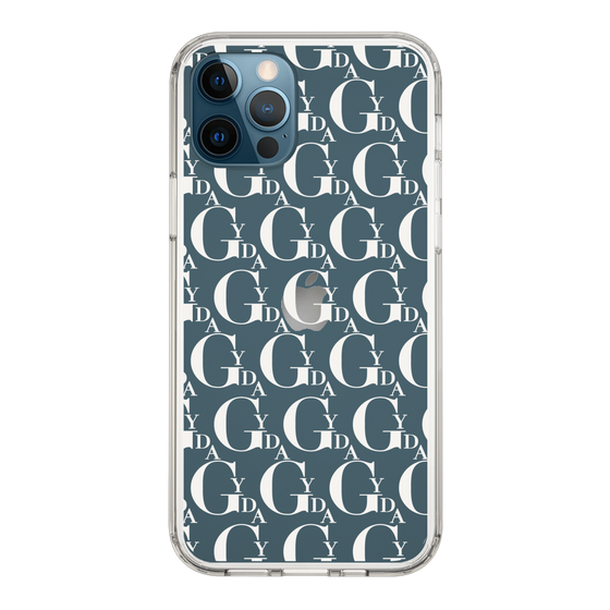 Slim Protection Case［ GYDA - Monogram - White ］