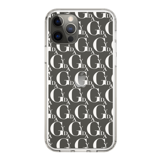 Slim Protection Case［ GYDA - Monogram - White ］