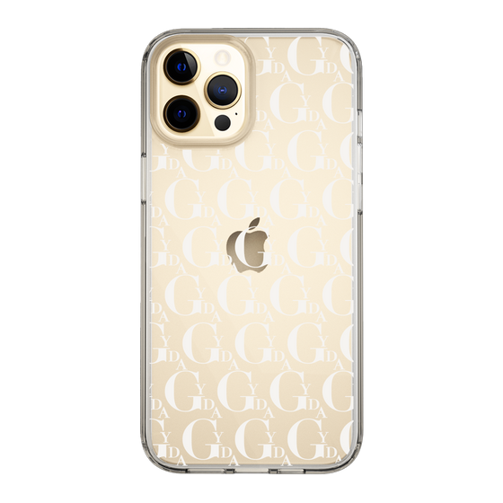 Slim Protection Case［ GYDA - Monogram - White ］