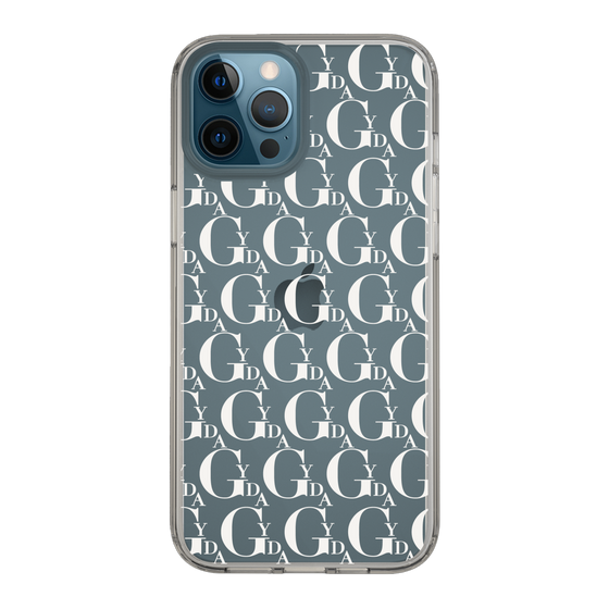 Slim Protection Case［ GYDA - Monogram - White ］