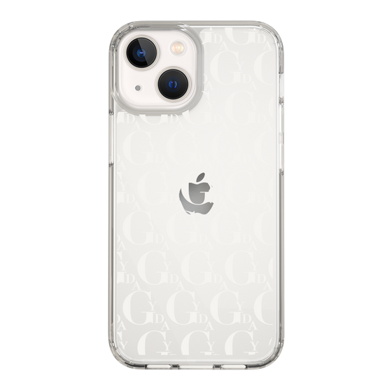 Slim Protection Case［ GYDA - Monogram - White ］