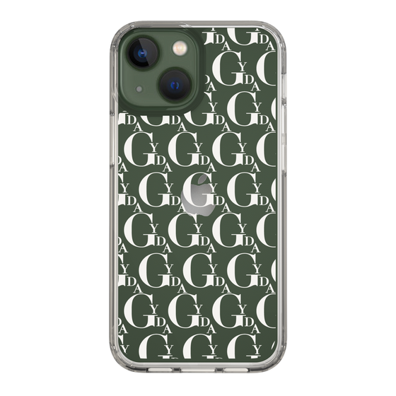 Slim Protection Case［ GYDA - Monogram - White ］