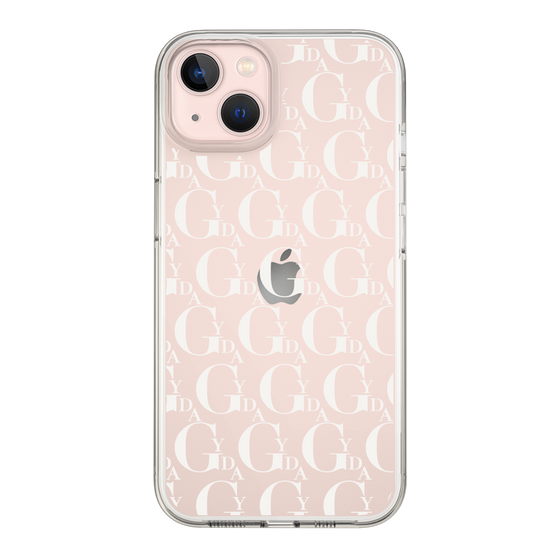 Slim Protection Case［ GYDA - Monogram - White ］