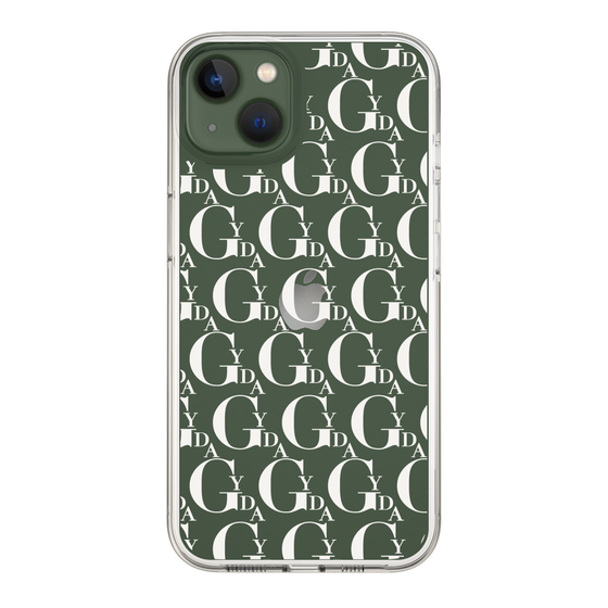 Slim Protection Case［ GYDA - Monogram - White ］