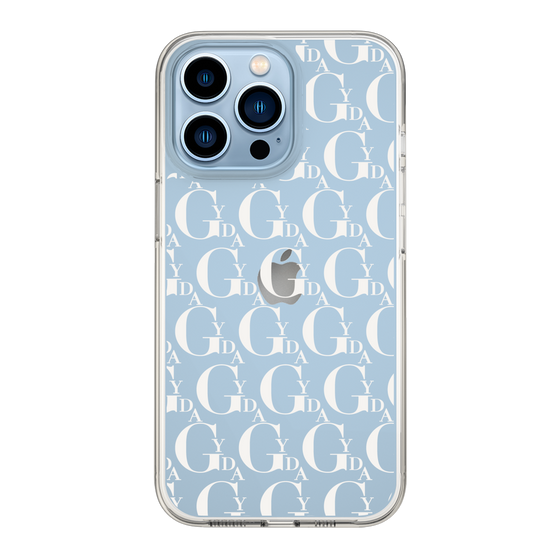 Slim Protection Case［ GYDA - Monogram - White ］