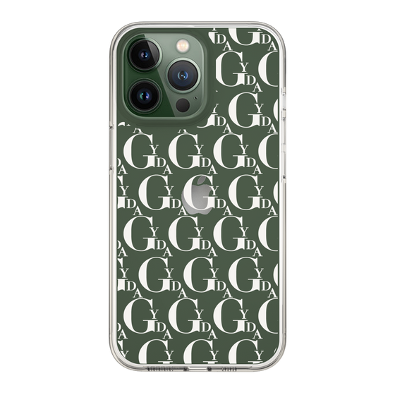 Slim Protection Case［ GYDA - Monogram - White ］