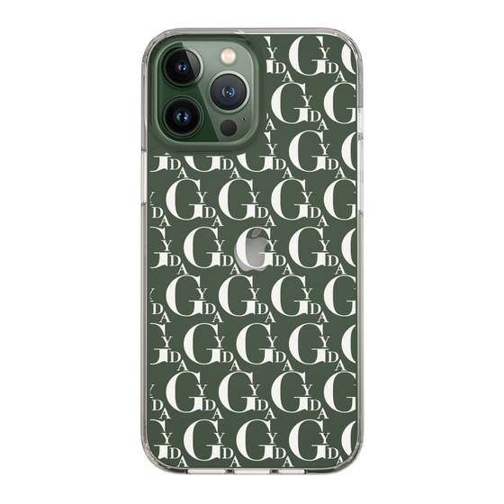 Slim Protection Case［ GYDA - Monogram - White ］