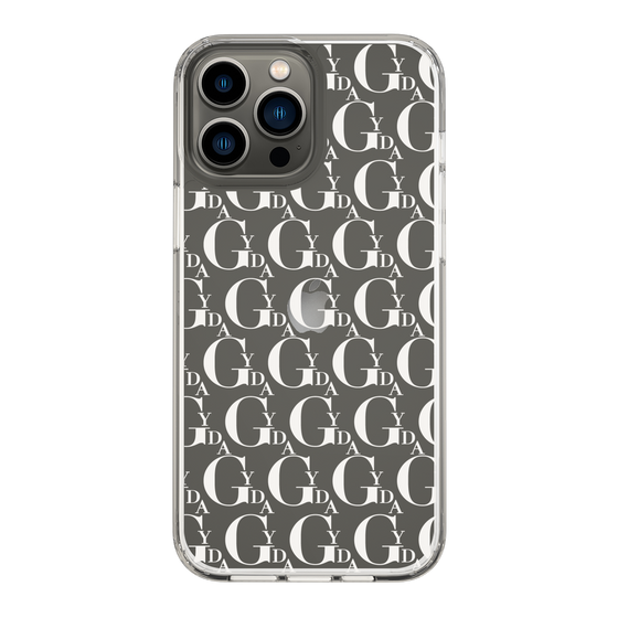 Slim Protection Case［ GYDA - Monogram - White ］