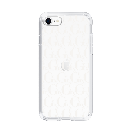 Slim Protection Case［ GYDA - Monogram - White ］