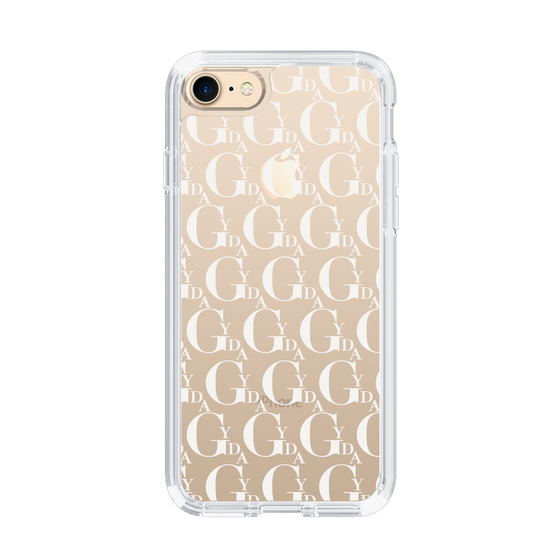 Slim Protection Case［ GYDA - Monogram - White ］