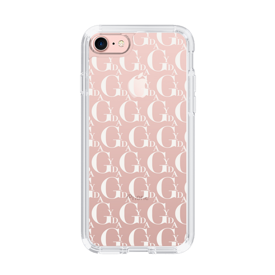 Slim Protection Case［ GYDA - Monogram - White ］