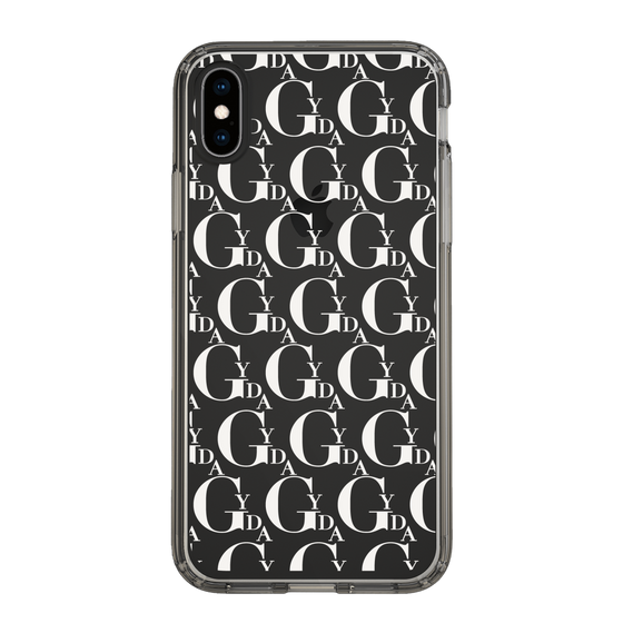 Slim Protection Case［ GYDA - Monogram - White ］