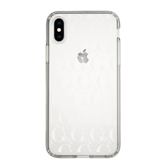 Slim Protection Case［ GYDA - Monogram - White ］