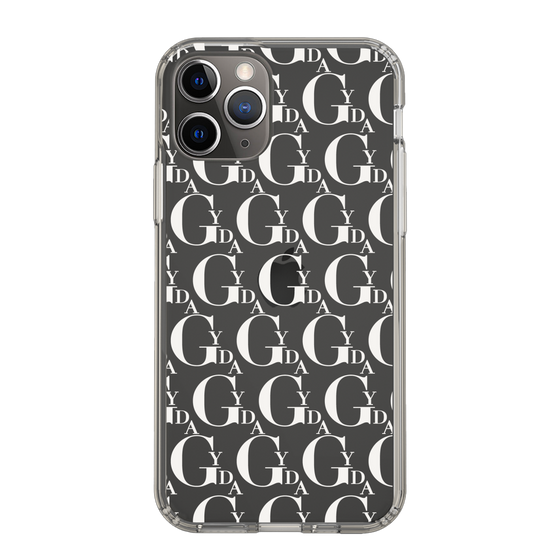 Slim Protection Case［ GYDA - Monogram - White ］