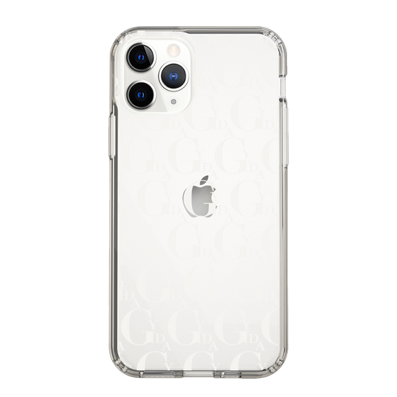 Slim Protection Case［ GYDA - Monogram - White ］