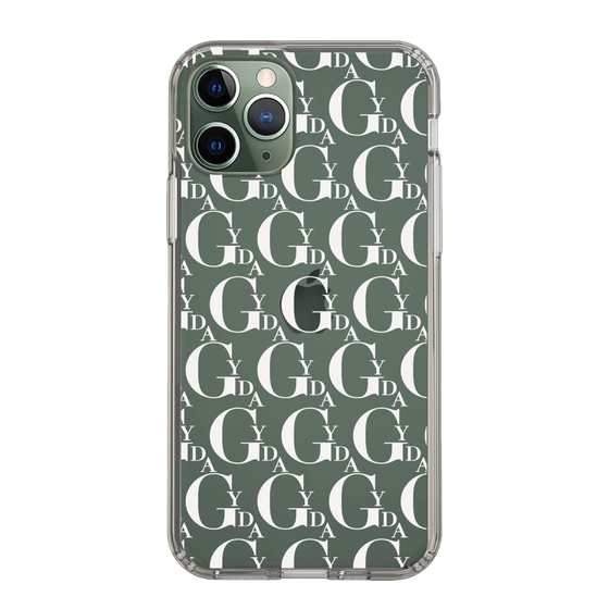 Slim Protection Case［ GYDA - Monogram - White ］