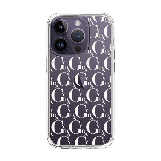 Slim Protection Case［ GYDA - Monogram - White ］
