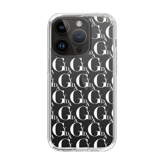 Slim Protection Case［ GYDA - Monogram - White ］