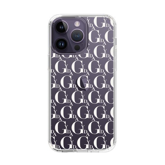 Slim Protection Case［ GYDA - Monogram - White ］