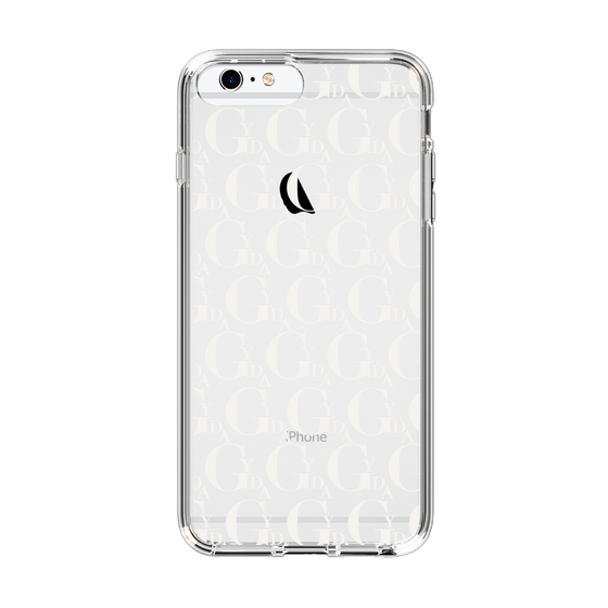 Slim Protection Case［ GYDA - Monogram - White ］