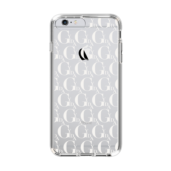 Slim Protection Case［ GYDA - Monogram - White ］