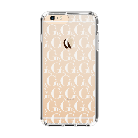 Slim Protection Case［ GYDA - Monogram - White ］