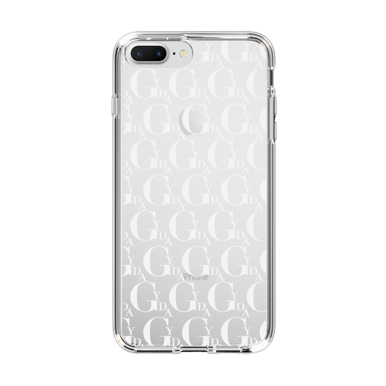 Slim Protection Case［ GYDA - Monogram - White ］