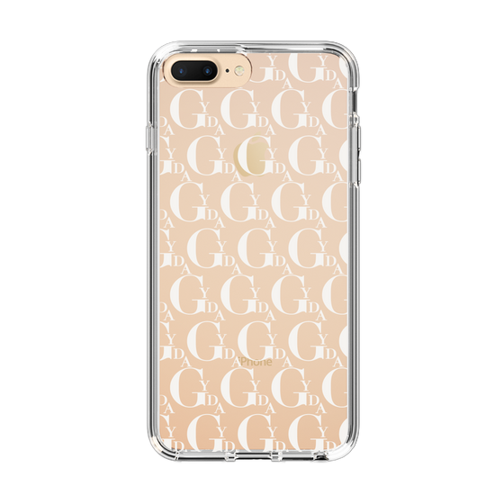 Slim Protection Case［ GYDA - Monogram - White ］