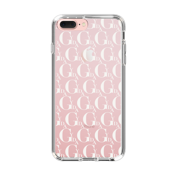 Slim Protection Case［ GYDA - Monogram - White ］