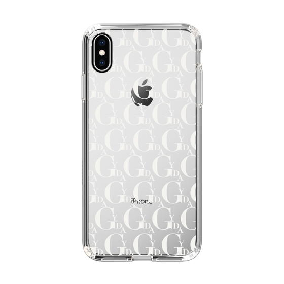 Slim Protection Case［ GYDA - Monogram - White ］