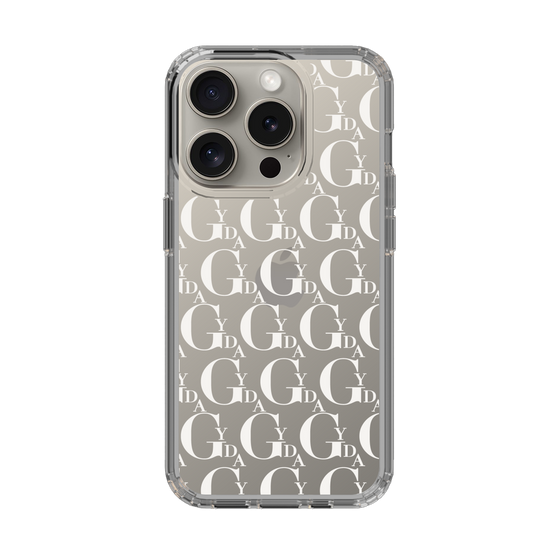 Slim Protection Case［ GYDA - Monogram - White ］